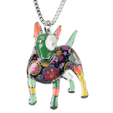 Bull Terrier Multicolor Necklace