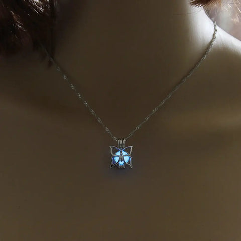 Butterfly Glow in the Dark Necklace