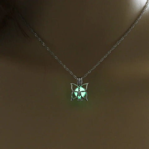 Butterfly Glow in the Dark Necklace