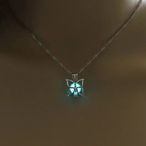 Butterfly Glow in the Dark Necklace