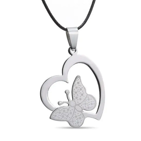 Butterfly Heart Necklace
