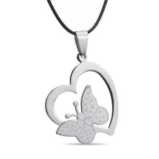 Butterfly Heart Necklace