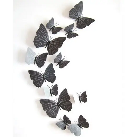 Stickers - 12Pcs 3D Butterfly Wall Stickers