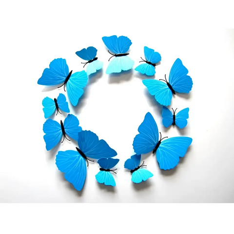 Stickers - 12Pcs 3D Butterfly Wall Stickers