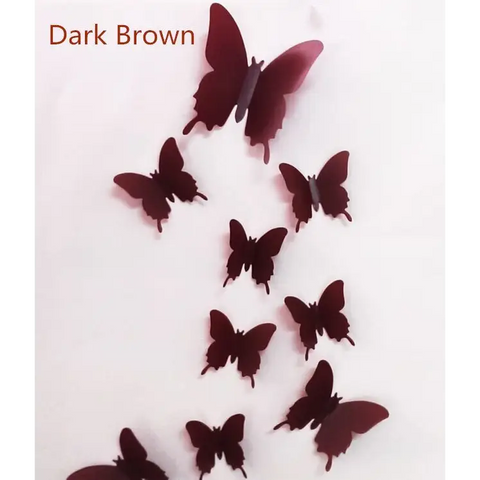 Stickers - 12Pcs 3D Butterfly Wall Stickers