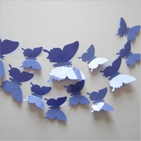 Stickers - 12Pcs 3D Butterfly Wall Stickers