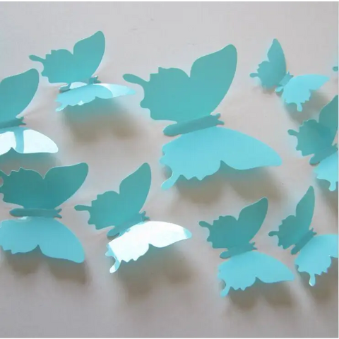 Stickers - 12Pcs 3D Butterfly Wall Stickers