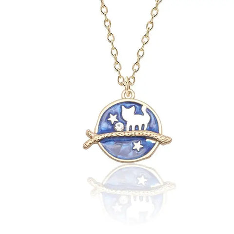 Cat on a Branch Necklace