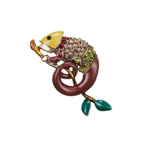 Chameleon Brooch