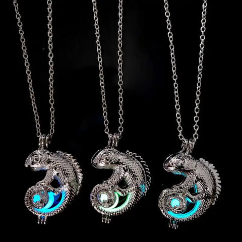 Chameleon Glow in the Dark Necklace