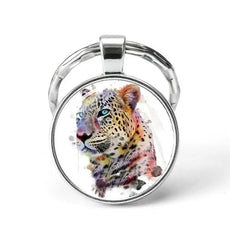 Cheetah Animal Keychain