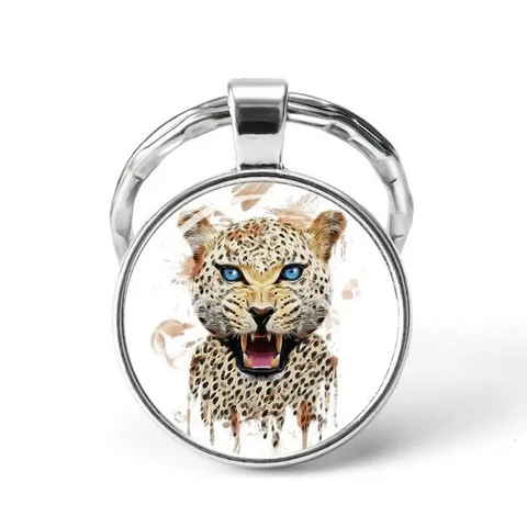 Cheetah Animal Keychain