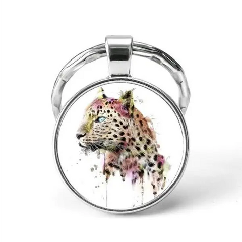 Cheetah Animal Keychain