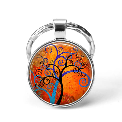 Colorful Tree Keychain