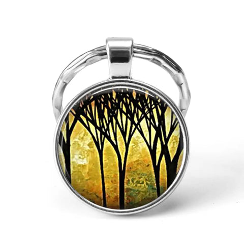 Colorful Tree Keychain