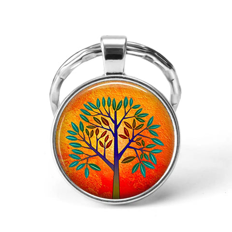 Colorful Tree Keychain