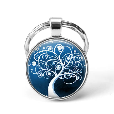 Colorful Tree Keychain