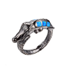 Crocodile Opal Ring