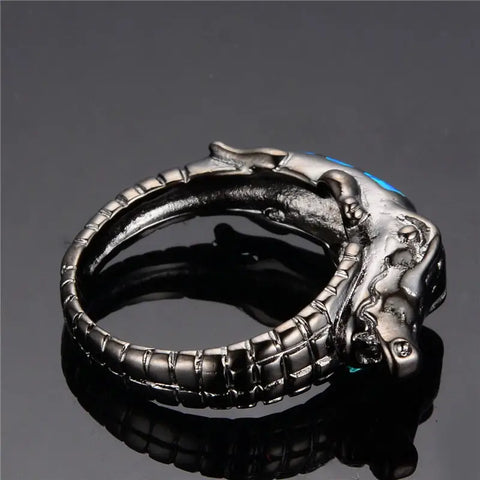Crocodile Opal Ring