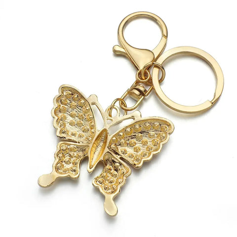 Crystal Butterfly Keychain
