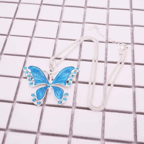 Crystal Butterfly Necklace