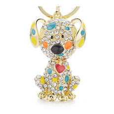 Crystal Dog Lover  Keychain