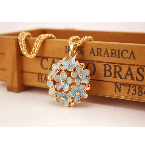 Crystal Flower Necklace