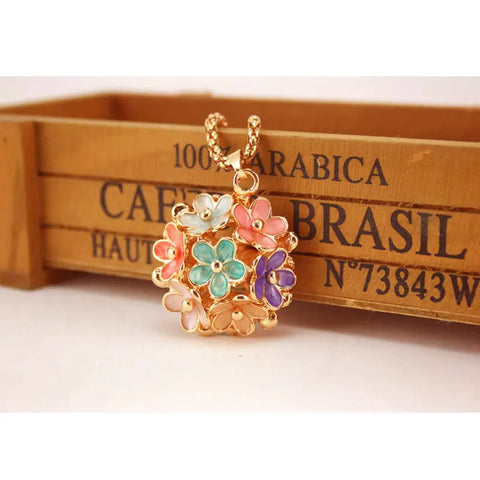 Crystal Flower Necklace