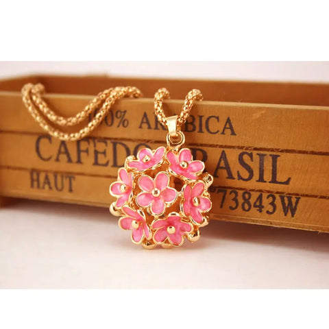 Crystal Flower Necklace