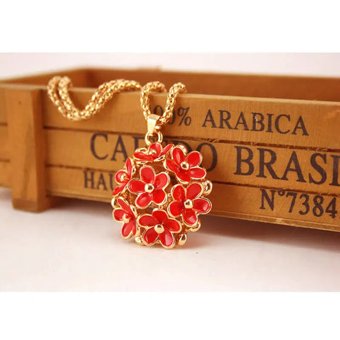 Crystal Flower Necklace