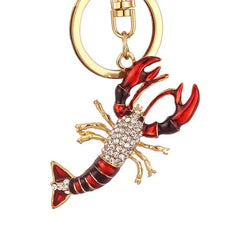 Crystal Lobster Keychain