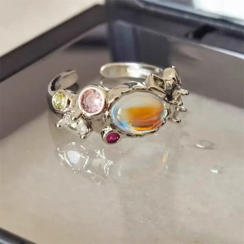 Crystal love ring