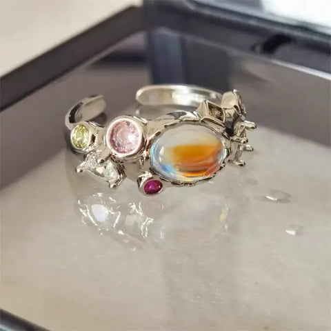 Crystal love ring