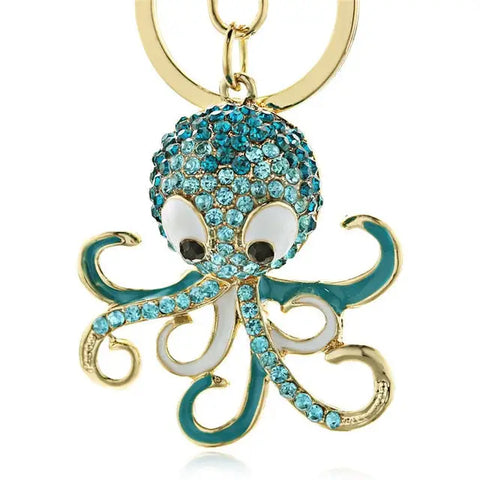 Crystal Octopus  Keychain
