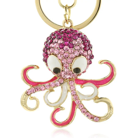 Crystal Octopus  Keychain