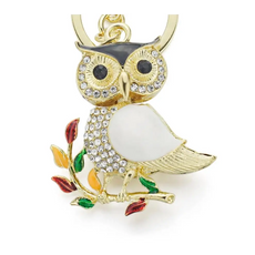 Crystal Owl Keychain