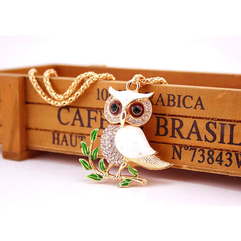 Crystal Owl Necklace
