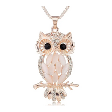 Crystal Owl Necklace