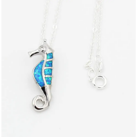 Necklace - Cute SeaHorse Opal Necklace