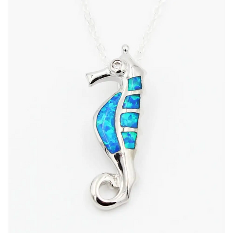 Necklace - Cute SeaHorse Opal Necklace