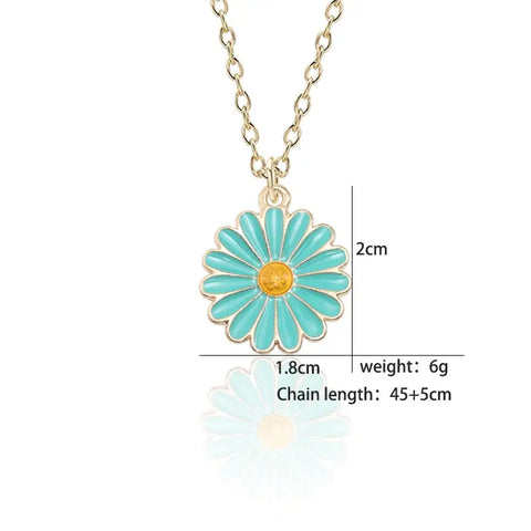 Daisy Enamel Necklace