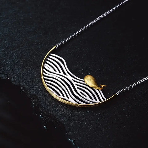 Dancing Whale Necklace