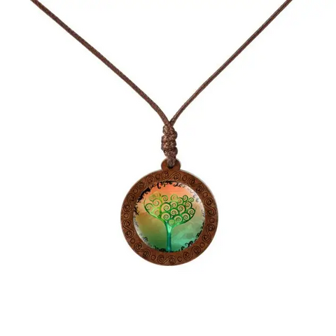 Dashing Nature Wood Necklace
