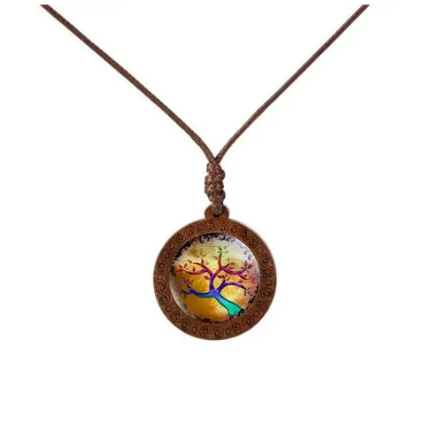 Deciduous Colorful Trees Necklace