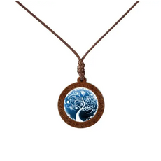 Deciduous Colorful Trees Necklace
