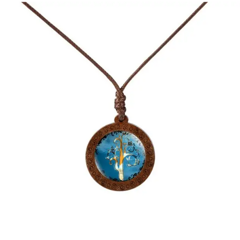 Deciduous Colorful Trees Necklace