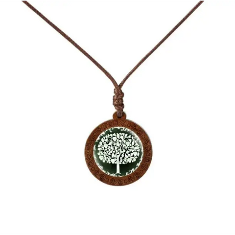 Deciduous Colorful Trees Necklace