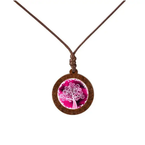 Deciduous Colorful Trees Necklace