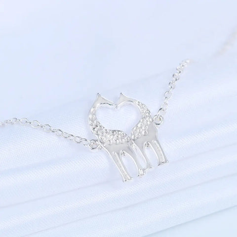 Double Giraffe Heart Bracelet