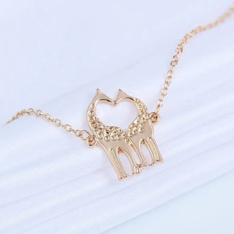 Double Giraffe Heart Bracelet